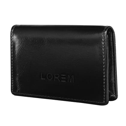 LOREM Mini Wallet for ID, Credit-Debit Card Holder & Currency with Push Button for Men & Women-UF