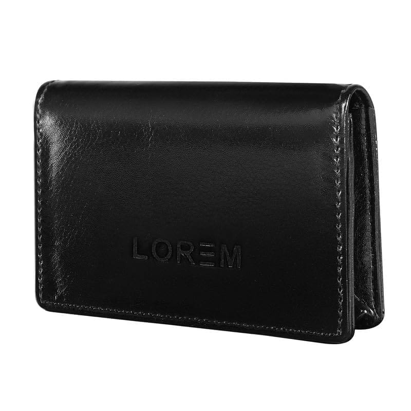 LOREM Mini Wallet for ID, Credit-Debit Card Holder & Currency with Push Button for Men & Women-UF