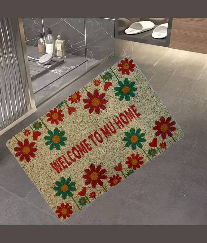 mahek accessories Anti-skid Rubber Bath Mat 40x60 cm ( Pack of 1 ) - Multi