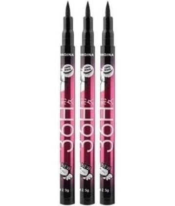 Lenon Beauty Yanquina 36 Hrs Pencil Eyeliner Black Pack of 3 3 g