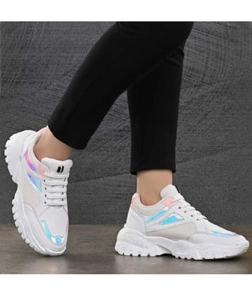 Shozie White Womens Sneakers - None