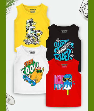 Trampoline Pack of 1 Boys Cotton Blend T-Shirt ( Multicolor1 )