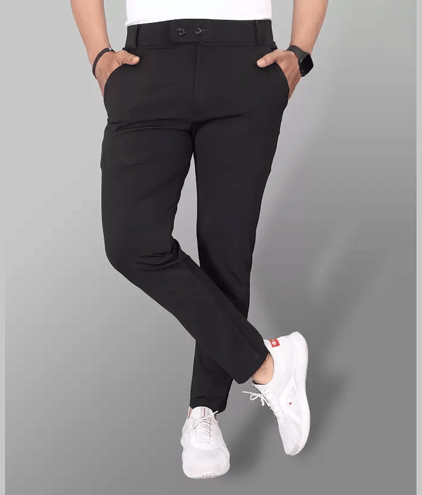 DEARISE Regular Flat Men's Chinos - Dark Grey ( Pack of 1 )