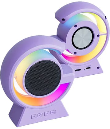 VERONIC LN-326 RGB Light 8 W Bluetooth Speaker Bluetooth V 5.3 with USB,SD card Slot,Aux Playback Time 6 hrs Assorted