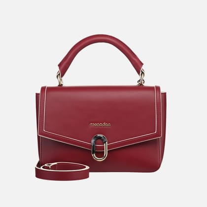 MAROON CELIA HANDBAG