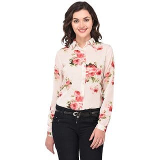 Purys Women Multicolor Georgette Floral Casual Shirt