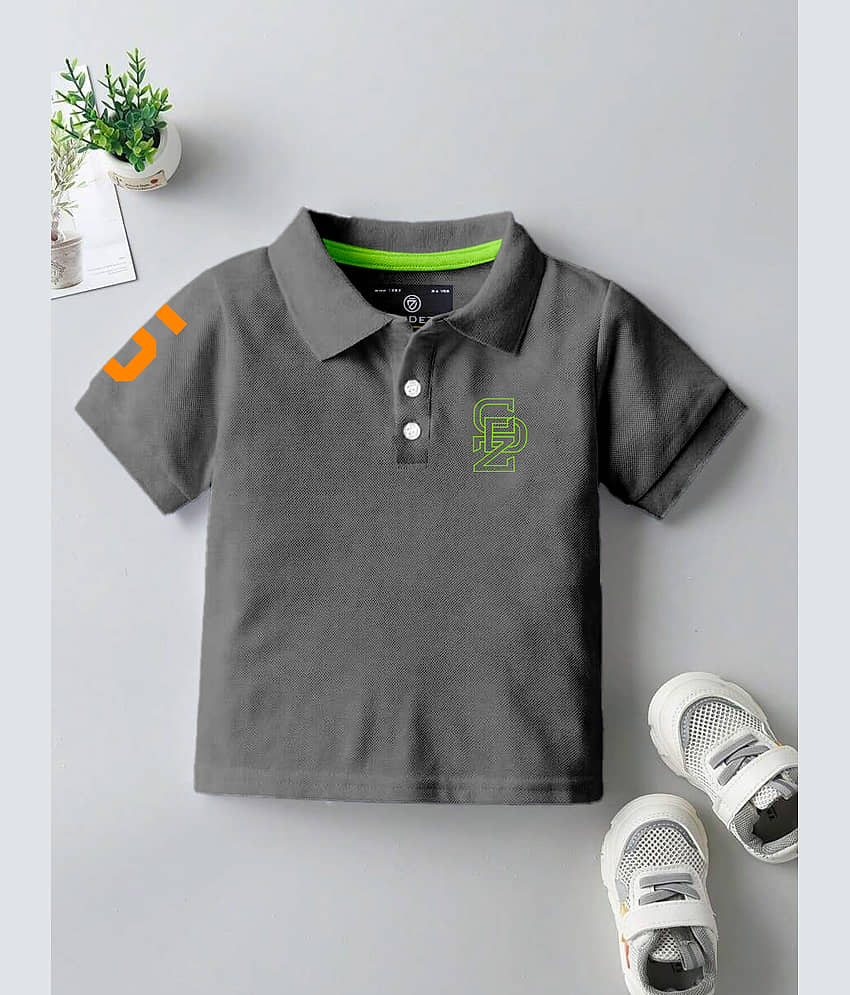 CODEZ Pack of 1 Boys Cotton Blend T-Shirt ( Grey )