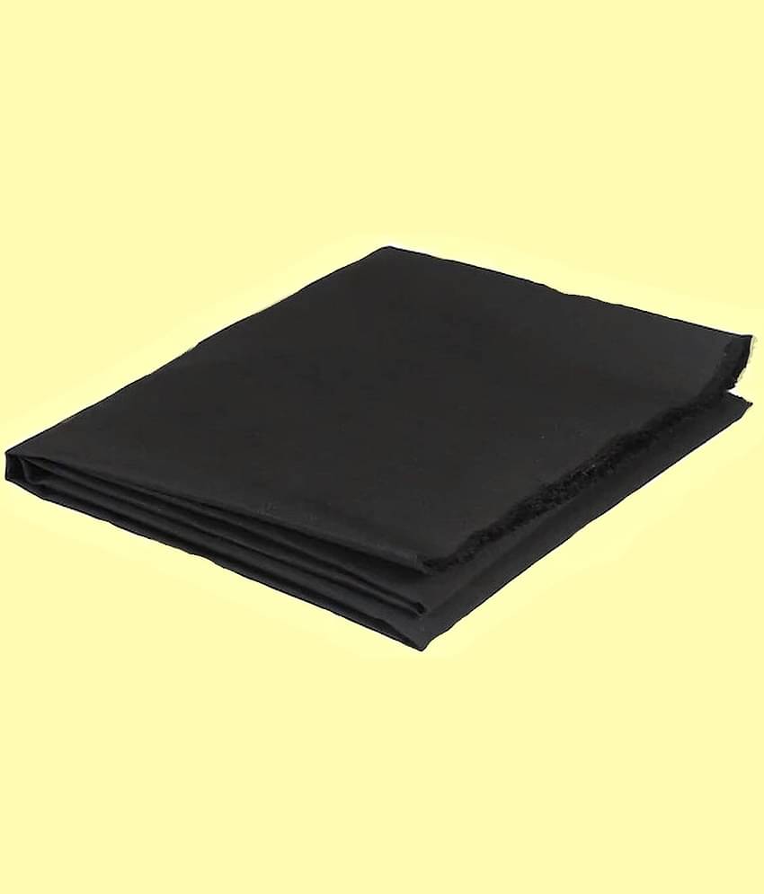 Makhanchor - Black Cotton Men's Unstitched Shirt Piece ( Pack of 1 )