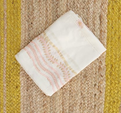 Chanderi Hand Embroidered Suit 