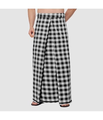 Feather Green - Multi Cotton Blend Mens Lungi ( Pack of 1 ) - None