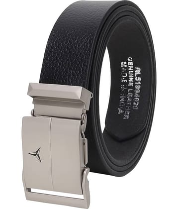 SILKSHOPPING - Black 100% Leather Men's Formal Belt ( Pack of 1 )