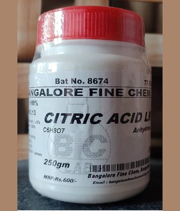 CITRIC ACID ANHYDROUS LR - 250gm
