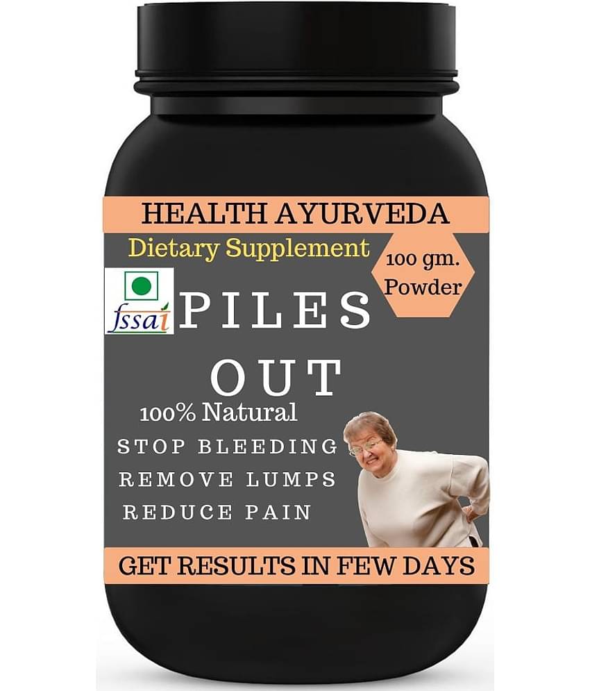 Health Ayurveda Piles Out Ayurvedic Piles Cure Powder 100 Gm Pack of 1