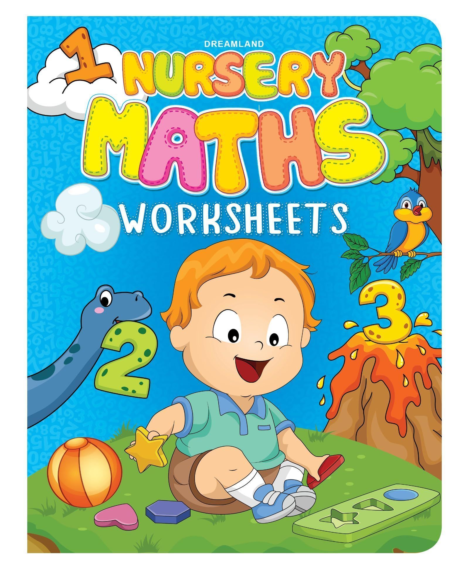 Nursery Maths Worksheets for Children Age 2- 5 Years | Kids Educational Learning Book [Paperback] Dreamland Publications