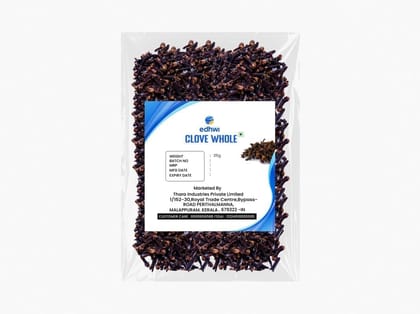 Edhwi Premium Whole Cloves, 25g | Aromatic & Flavorful | Perfect for Cooking, Baking, and Beverages | Gluten-Free & All-Natural | Rich in Antioxidants Edhwi Premium Whole Cloves, 25g | Aromatic & Flavorful | Perfect for Cooking, Baking, and Beverages | Gluten-Free & All-Natural | Rich in Antioxidants