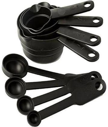 iview kitchenware - Virgin Plastic Measuring Cups & Spoons Set ( Pack of 8 )