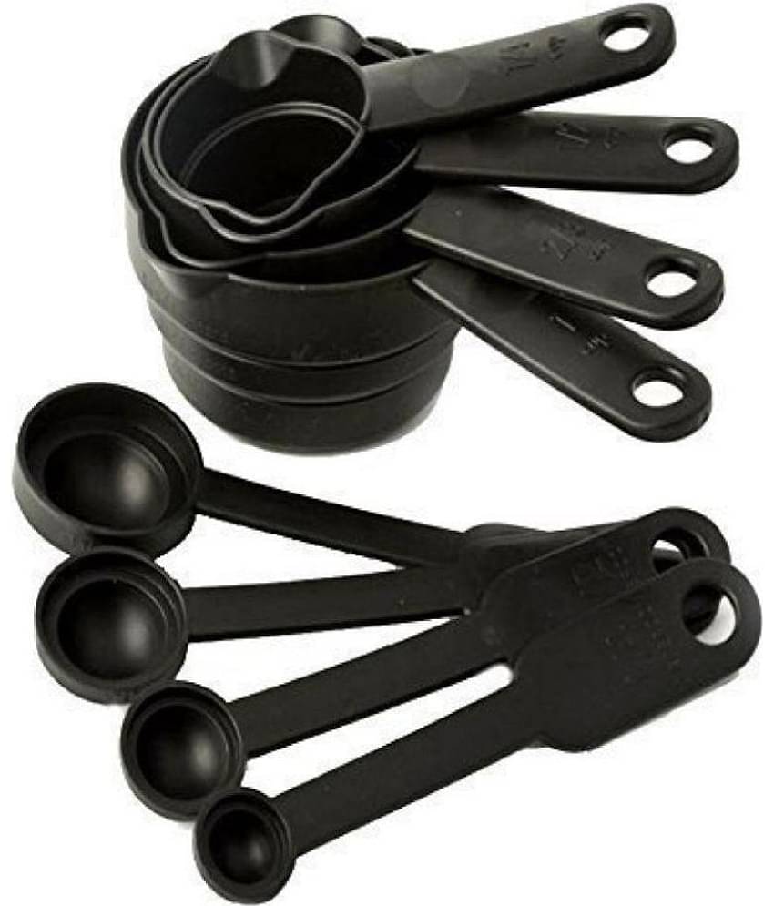 iview kitchenware - Virgin Plastic Measuring Cups & Spoons Set ( Pack of 8 )