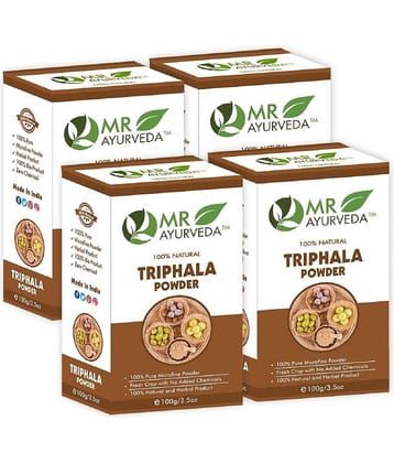 MR Ayurveda 100% Natural Triphala Powder Hair Scalp Treatment 400 g Pack of 4