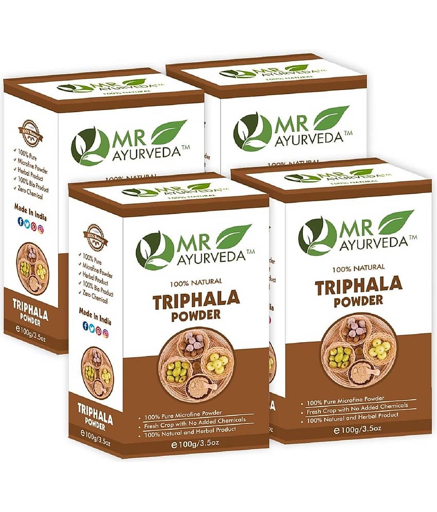 MR Ayurveda 100% Natural Triphala Powder Hair Scalp Treatment 400 g Pack of 4