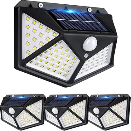Solar Motion Sensor Security Light Outdoor LED Wall Lamp Auto On/Off Waterproof Night Light for Home, Garden, Gate and Balcony