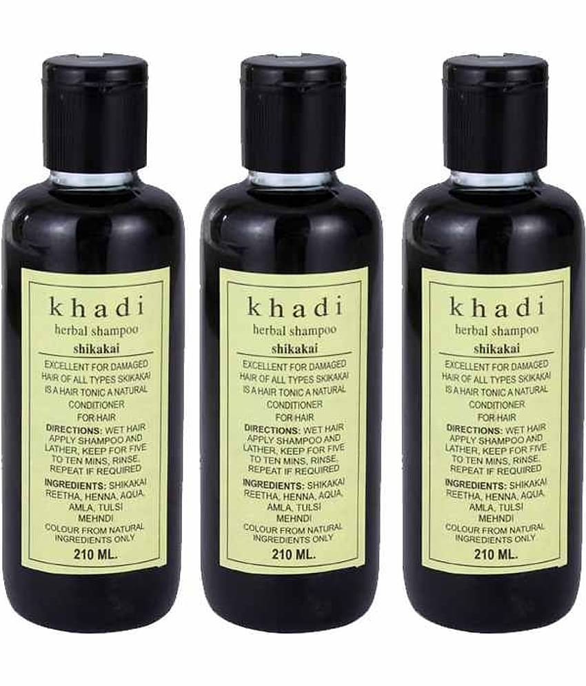 Khadi Shampoo Shikakai Shampoo-  Tripack 210Ml