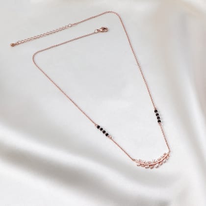 Rosegold Zircon Tanvi Mangalsutra