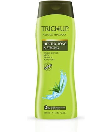Trichup Healthy Long & Strong Shampoo 400ml | Herbal Hair Strengthening & Nourishing Shampoo for Long, Healthy Hair