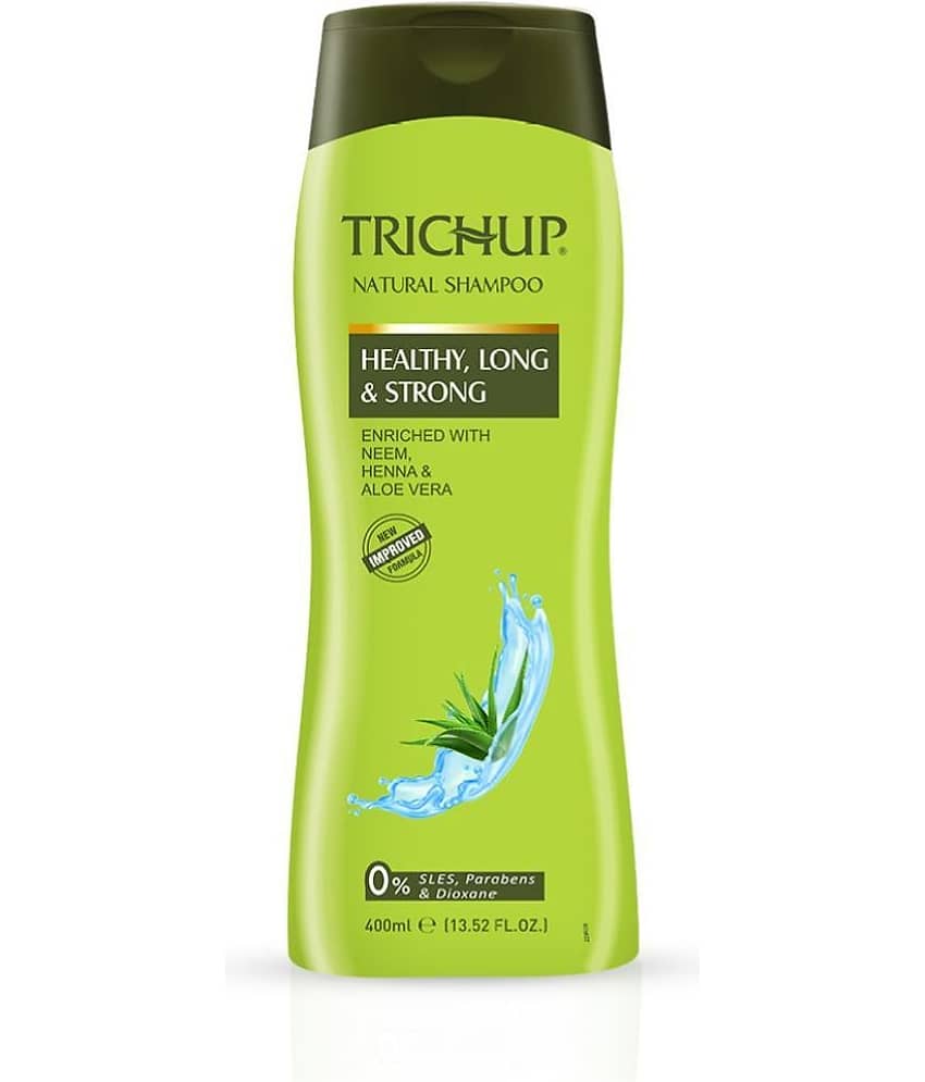 Trichup Healthy Long & Strong Shampoo 400ml | Herbal Hair Strengthening & Nourishing Shampoo for Long, Healthy Hair
