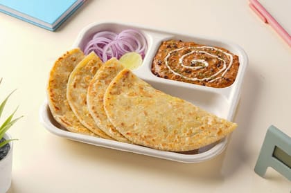 Gobi Paratha With Dal Makhani