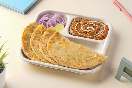 Gobi Paratha With Dal Makhani