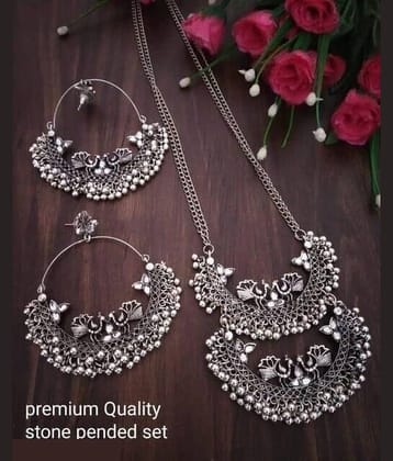 Samridhi DC Silver Alloy Necklace Set ( Pack of 1 )