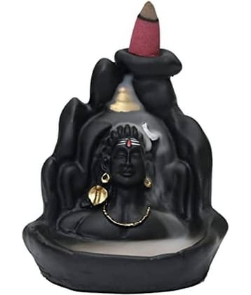Green Tales Ceramic Lord Shiva Idol ( 10 cm )