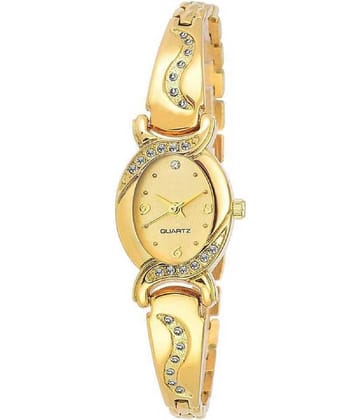 newmen - Gold Metal Analog Womens Watch