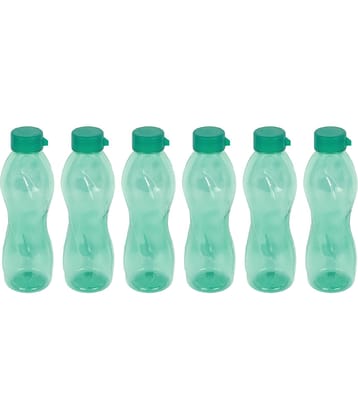 PearlPet Pheonix Green PET Water Bottle 1000 mL ( Set of 6 )