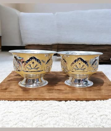 Sigaram Brass 2.5 Inch Kum Kum Bharani Cup For Home Poja decore K4559