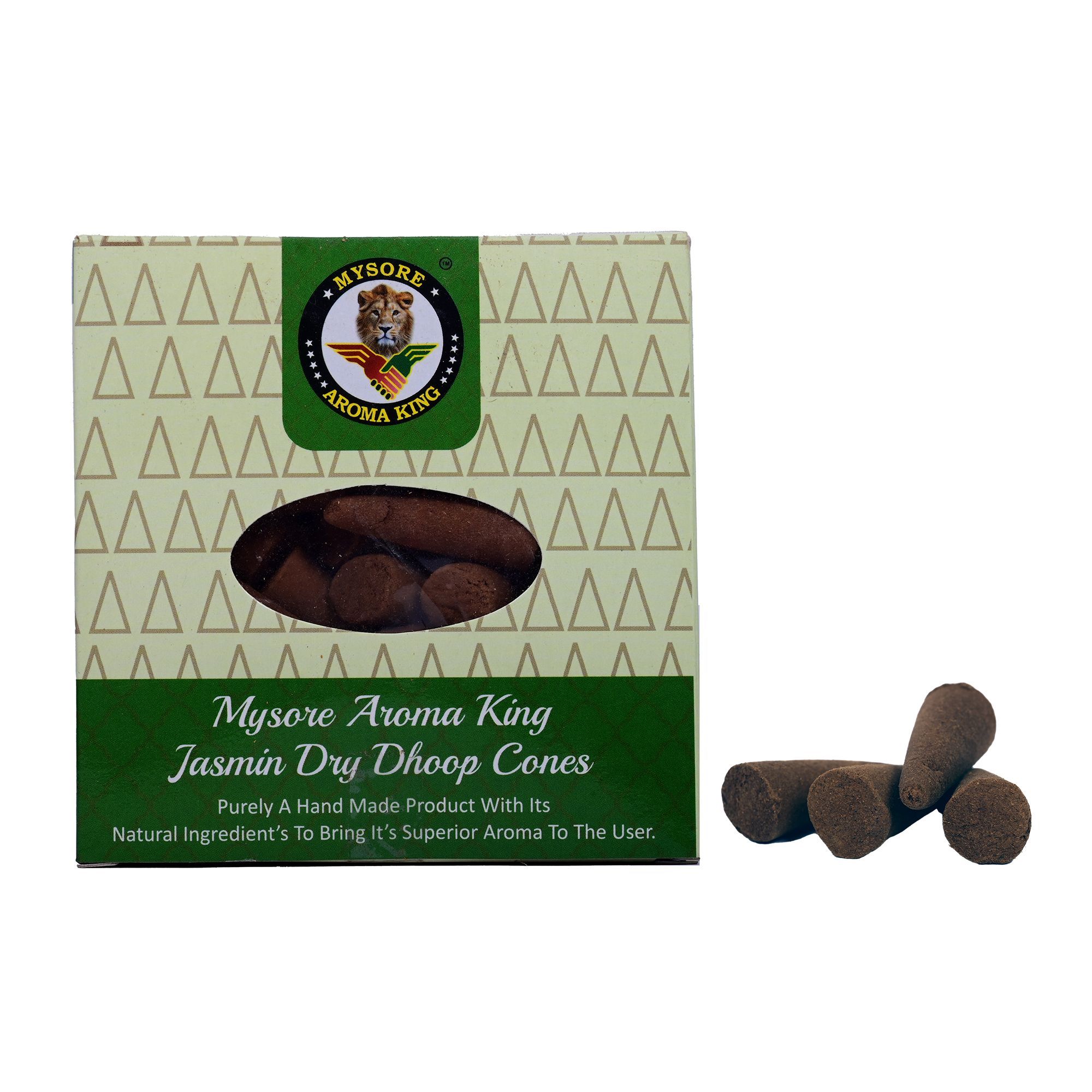 Mysore Jasmine Dhoop Cones (100 Grams) (1TGADCTKA04009_Jasmine)
