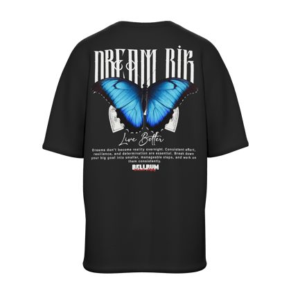 Dream Big Unisex printed graphic oversized t-shirt-S
