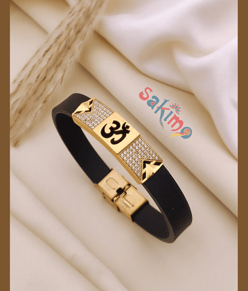 sakimo Black Bracelet ( Pack of 1 )