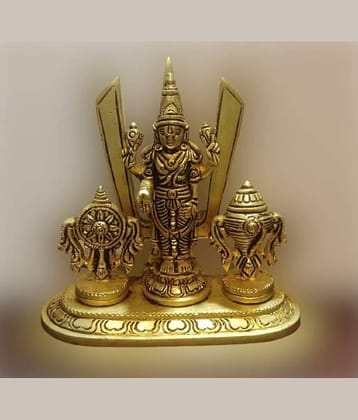Heaven Decor Aluminium Balaji Idol ( 10 cm )