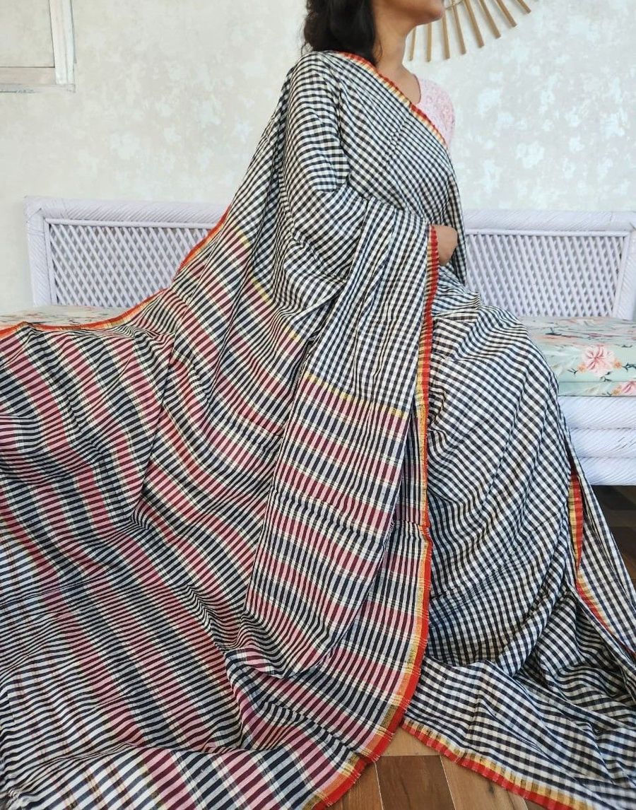 Handwoven Cotton Saree