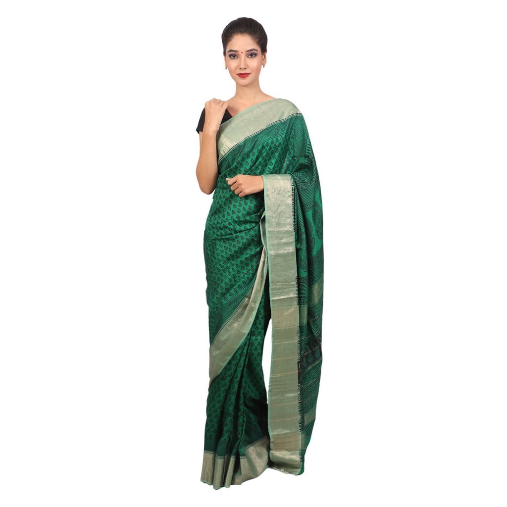 HANDLOOM MULBERRY SILK SAREE WITH BLOUSE (SKU - 3I0104030422 SAREE- 191) - Sarees | Buy online on ZillyBuy