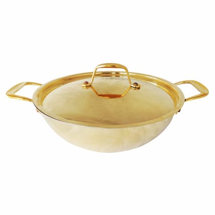 Brass Kadai With Cover No. 1 (ZMAS473 A)