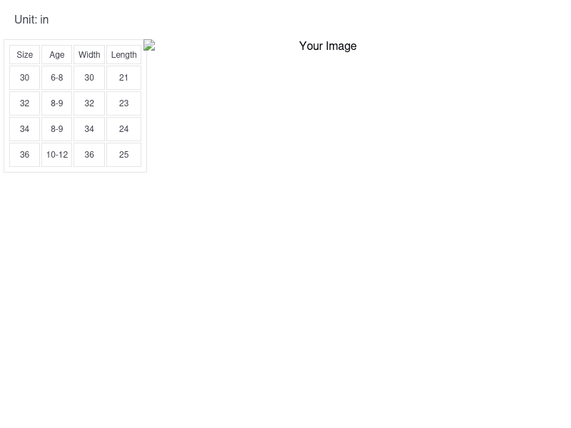Size Guide Size Guide
