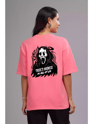 Madness - Sukhiaatma Unisex Oversize Pink T-shirt-S-42
