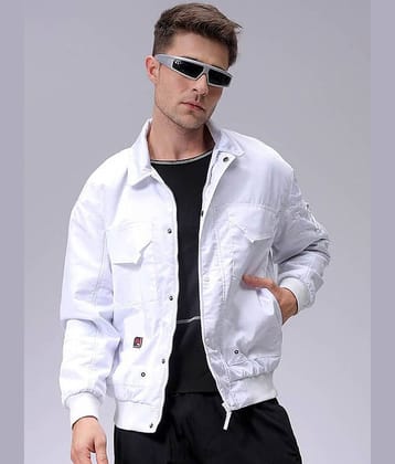 The Indian Garage Co Men Solid Padded Bomber Utility Jacket