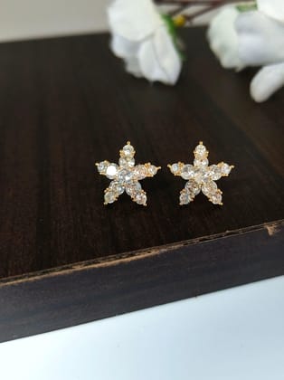 Star Golden Stud Earrings | Sarichka