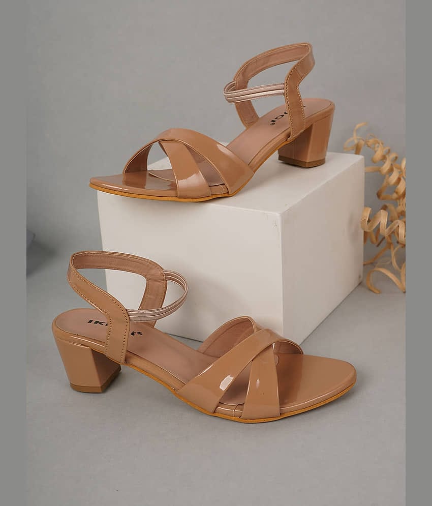 IKAGI Beige Women's Sandal Heels