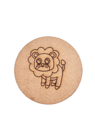 Dbeautify's DIY Lion Pre-Marked MDF Base