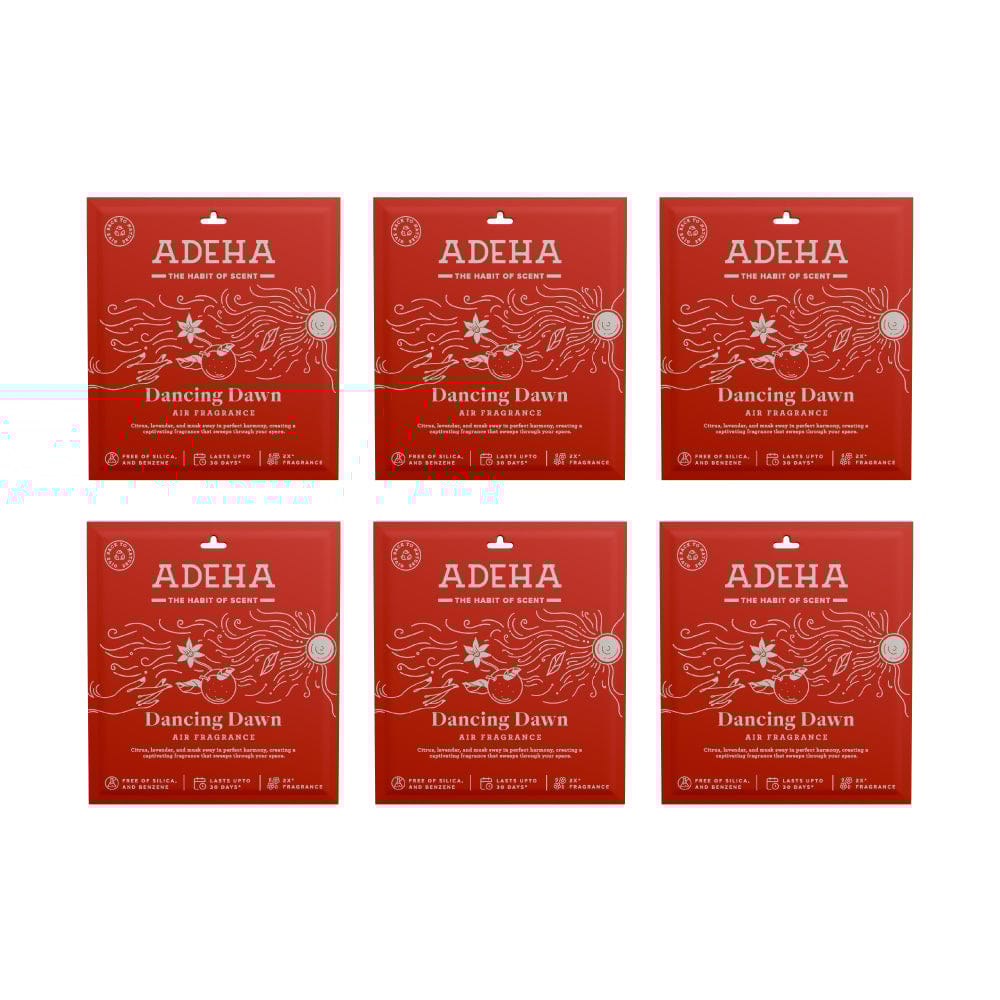 Adeha Fragrance Pouch - Air freshener for Bathroom, Car, Wardrobe - Dancing Dawn