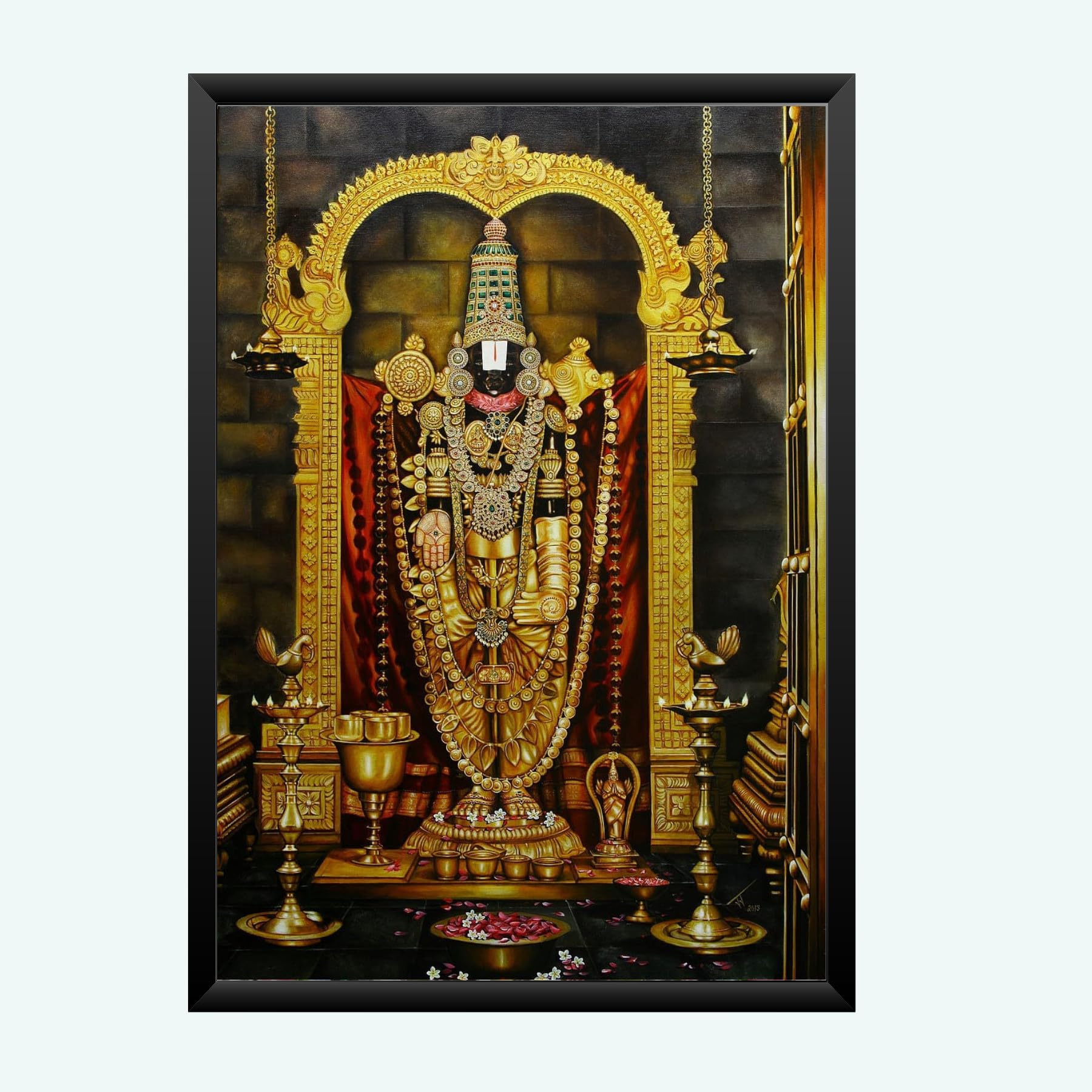 NOKKES tirupati blalaji Venkateswara tirupati blalaji Photo Frames Religious Photo frame 5X7 Inch Photo Frame_AQW24